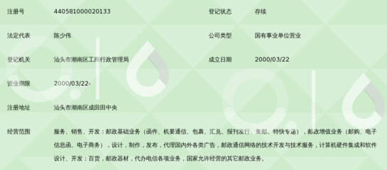 中国邮政集团公司汕头市成田支局 开启本地广告代理新篇章